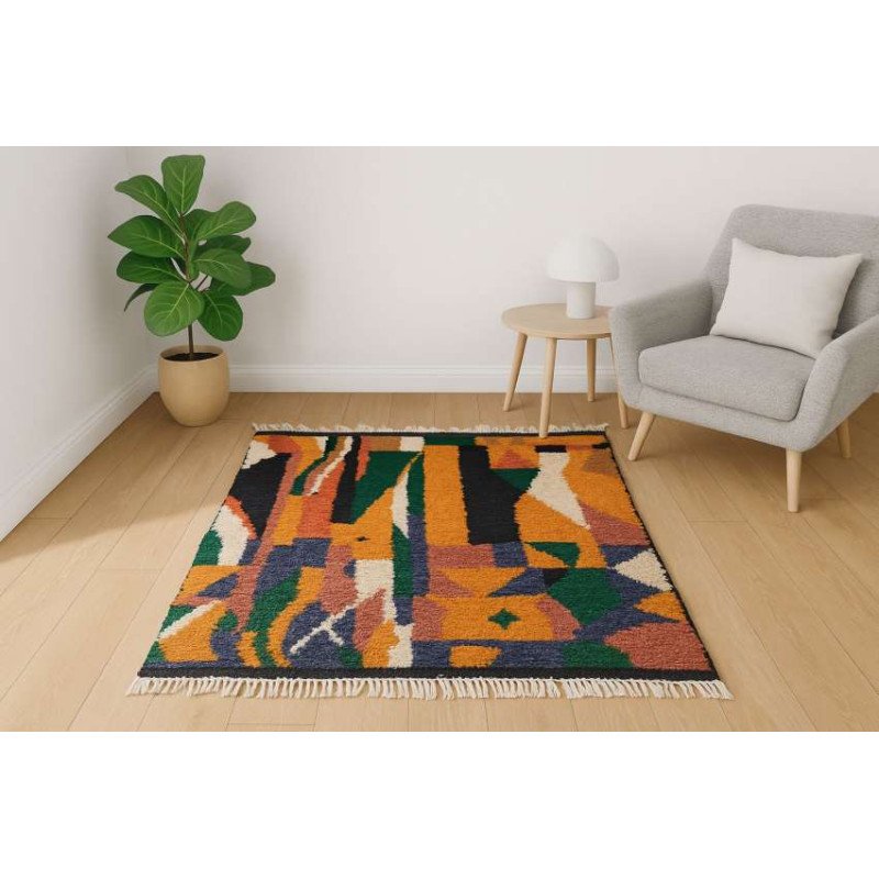 Beni Ourain Matta 155x114 cm Beni Ourain Matta 155x114 cm