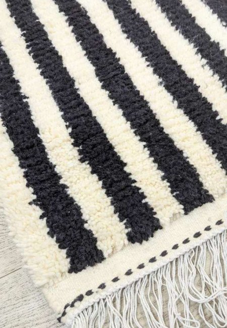 Randig matta Svart -150x100cm Randig matta Svart -150x100cm