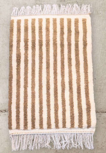 Randig matta beige -150x100cm