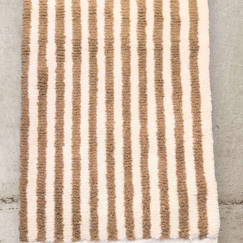 Randig matta beige -150x100cm
